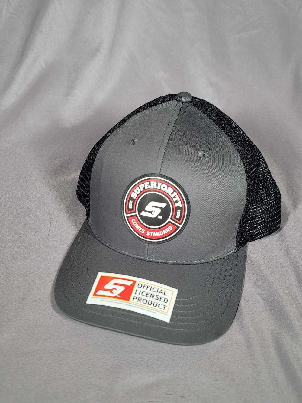 Snap-on Gray Black Trucker Hat Adjustable Mesh Cap Official Licensed New